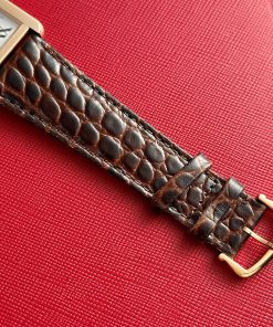 Cartier Tank W5200026 Replica Watches Rose Gold Brown Leather 31x41mm (1)