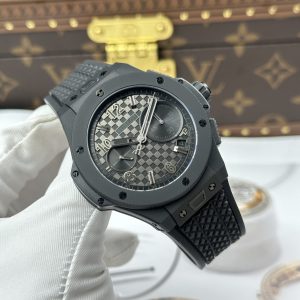 Hublot Big Bang 20th Anniversary Chronograph Ceramic Đen Replica 1 1 BBA Factory 43mm (1)