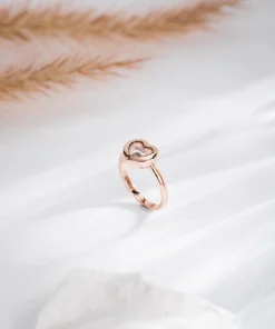 Chopard Happy Hearts Rings Custom Diamond 18K Rose Gold (2)