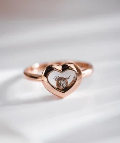 Chopard Happy Hearts Rings Custom Diamond 18K Rose Gold (2)