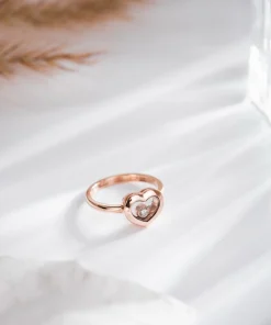 Chopard Happy Hearts Rings Custom Diamond 18K Rose Gold (2)