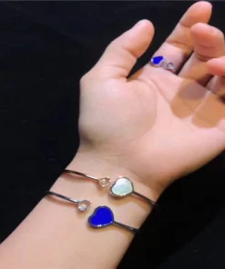 Chopard Happy Hearts Women's Ring and Bracelet Set Custom White Gold 18K (2)