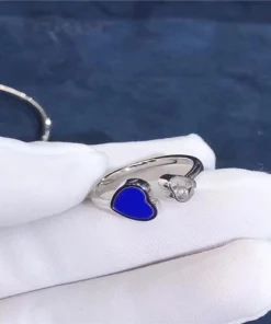 Chopard Happy Hearts Women's Ring and Bracelet Set Custom White Gold 18K (2)