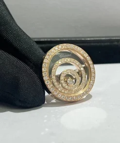 Chopard Happy Spirit Rings Custom 18K Rose Gold Diamond (2)