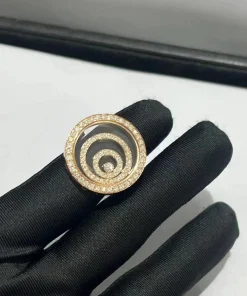 Chopard Happy Spirit Rings Custom 18K Rose Gold Diamond (2)