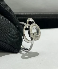 Chopard Happy Spirit Womens Rings Custom Diamond 18K White Gold (2)