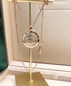 Chopard Large Spirit Heart Diamond 18K Gold Custom Necklace (2)