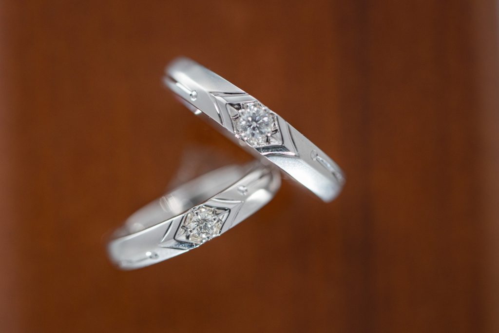 Couple Rings Custom Natural Diamonds White Gold 18k (2)