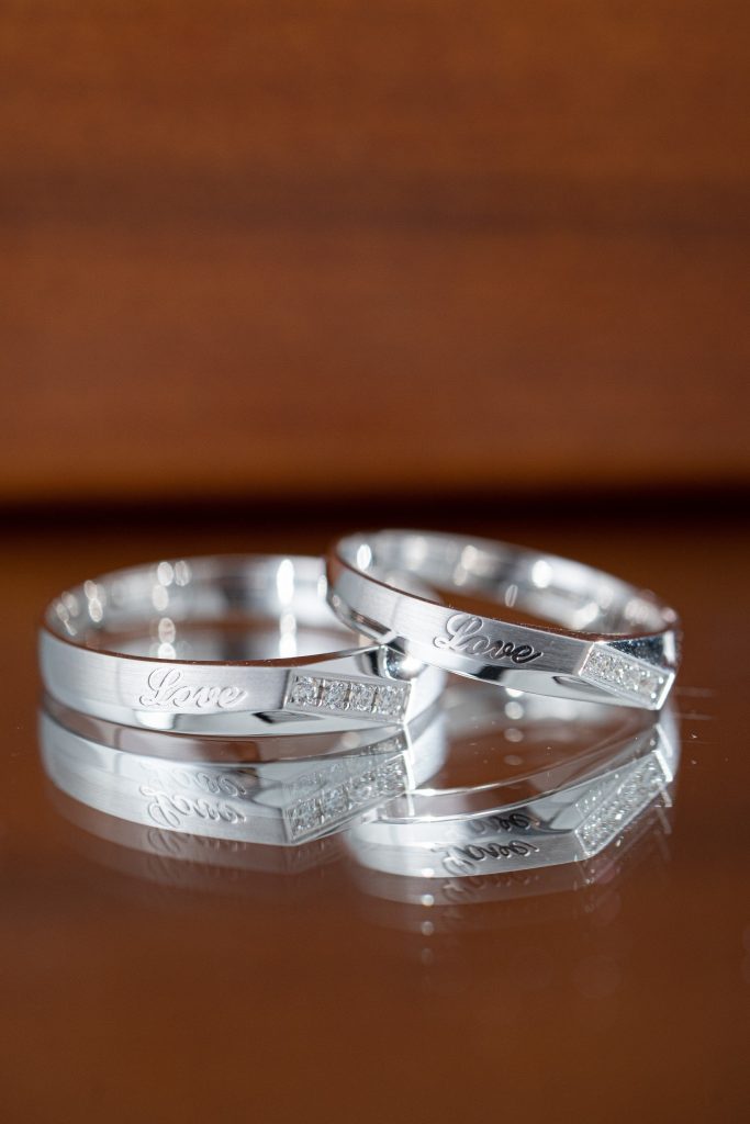 Couple Rings Of Love Custom Natural Diamonds White Gold 18k (2)