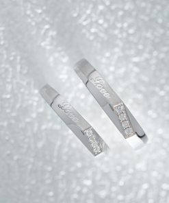 Couple Rings Of Love Custom Natural Diamonds White Gold 18k (2)