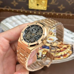 Audemars Piguet Royal Oak Jumbo Extra-thin Openworked 16204 Rose Gold Rep 1 1 APS Factory 41mm (1)