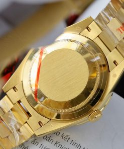 Rolex Day-Date Replica Watch Gold Wrapped Ruby + Moissanite Diamonds Custom GMF 40mm (2)
