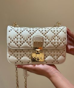 Dior Addict Lucky Replica Bags White Womens 21x13x3cm (2)