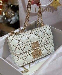 Dior Addict Lucky Replica Bags White Womens 21x13x3cm (2)