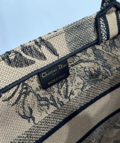 Dior Book Tote Replica Bags Womens Tiger Stripes Pattern 36cm (2)