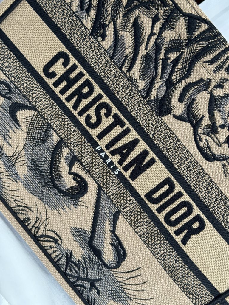 Dior Book Tote Replica Bags Womens Tiger Stripes Pattern 36cm (2)