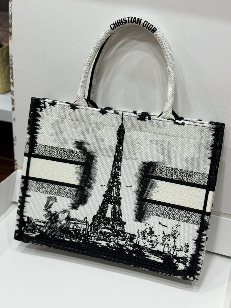 Dior Book Tote Womens Eiffel Tower Pattern Replica Bags 36 (2)