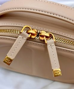 Dior CD Signature Oval Replica Bags Beige Colored 18x11x6 (2)