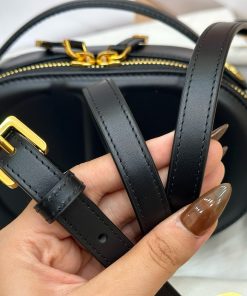 Dior CD Signature Oval Replica Bags Womens Black 18x11x6 (2)