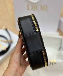 Dior CD Signature Oval Replica Bags Womens Black 18x11x6 (2)