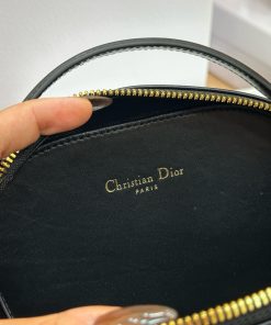 Dior CD Signature Oval Replica Bags Womens Black 18x11x6 (2)