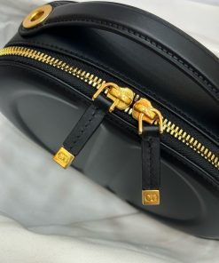 Dior CD Signature Oval Replica Bags Womens Black 18x11x6 (2)