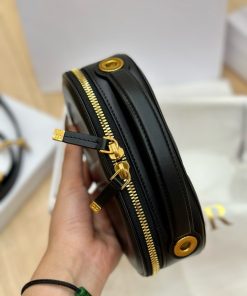 Dior CD Signature Oval Replica Bags Womens Black 18x11x6 (2)