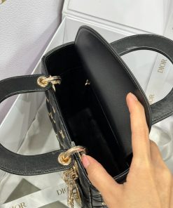 Dior Lady Beaded With Sun Motifs Womens Replica Bags 20cm (2)