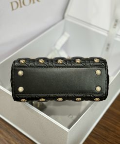 Dior Lady Beaded With Sun Motifs Womens Replica Bags 20cm (2)
