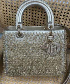 Dior Lady Best Replica Bags Womens Beaded 24cm (2)