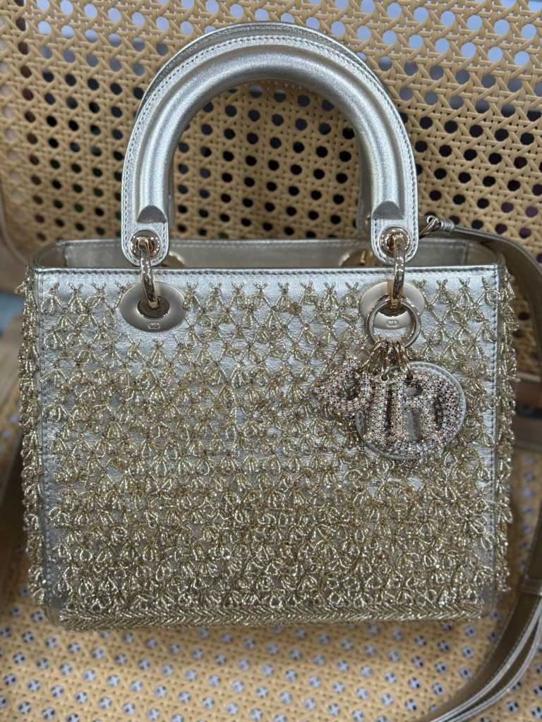 Dior Lady Best Replica Bags Womens Beaded 24cm (2)