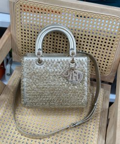 Dior Lady Best Replica Bags Womens Beaded 24cm (2)