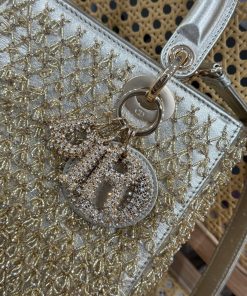 Dior Lady Best Replica Bags Womens Beaded 24cm (2)