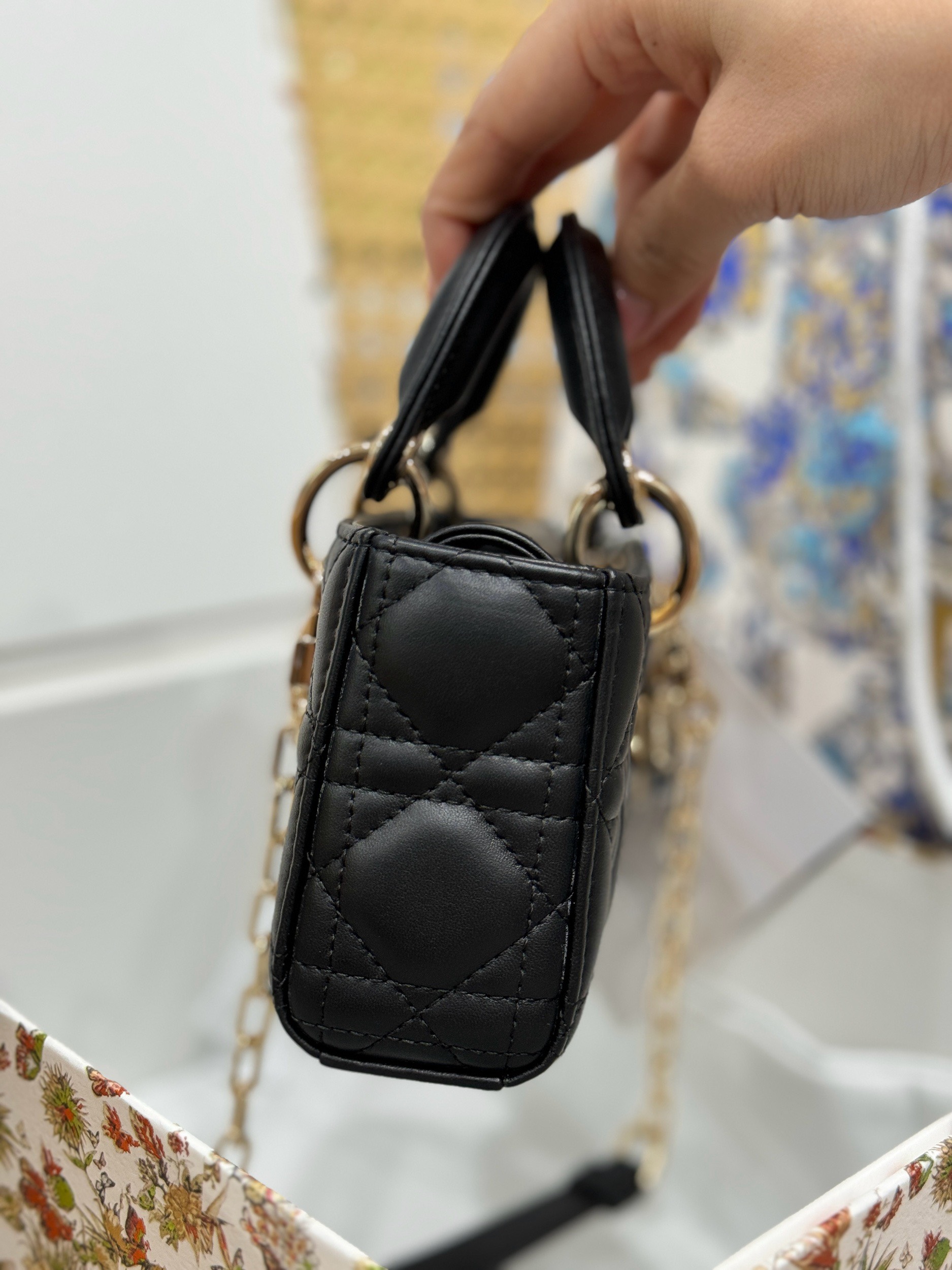 Dior Lady D-Joy Micro Replica Handbags Womens Black Sheepskin 16 (5) Dior Lady D-Joy Micro Replica Handbags Womens Black Sheepskin 16 (2)