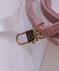 Dior Lady D-Joy Womens Pink Heart Pattern Replica Bags 16 (2)