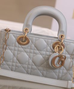 Dior Lady D-Joy Womens Replica Bags Gray 22x13x4cm (4)