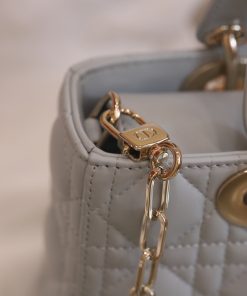 Dior Lady D-Joy Womens Replica Bags Gray 22x13x4cm (4)