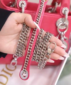 Dior Lady Lizard Best Replica Bags Women Pink 17cm (2)