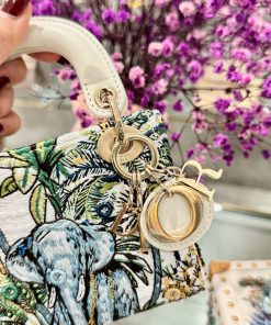 Dior Lady Womens Best Replica Bags Elephant Texture 12×10 (2)