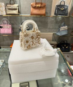 Dior Lady Womens Best Replica Bags Sun Pattern 17cm (1)