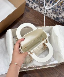 Dior Lady Womens Replica Bags Detail Pearl Embellished 17cm (2)