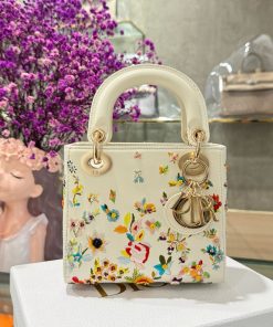 Dior Lady Womens Replica Bags Embroidered Motifs 17cm (2)