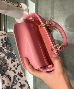 Dior Micro Lady D-Joy Womens Pink Replica Bags 16 (2)