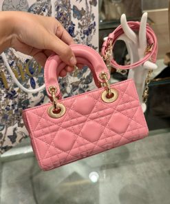Dior Micro Lady D-Joy Womens Pink Replica Bags 16 (2)