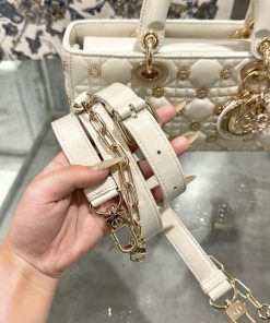 Dior Micro Lady D-Joy Womens White Sun Pattern Replica Bags 26x13 (2)