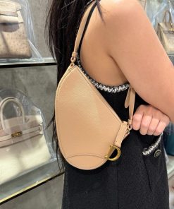 Dior Saddle Replica Bags Womens Brown Cowhide 20x15x4cm (2)