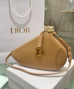 Dior Saddle Replica Bags Womens Brown Cowhide 20x15x4cm (2)