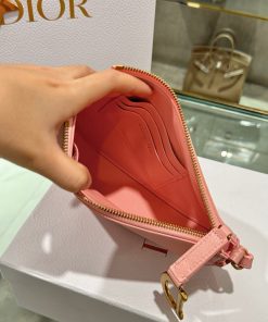 Dior Saddle Replica Bags Womens Cowhide Pink 20x15x4cm (2)