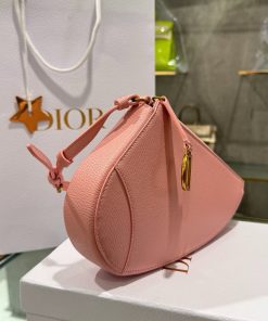 Dior Saddle Replica Bags Womens Cowhide Pink 20x15x4cm (2)