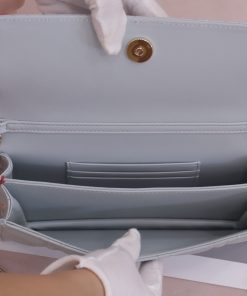 Dior Woc Womens Gray Replica Bags Lock Gold 21x11.5x4 (2)